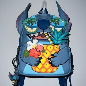 Stitch on vacation loungefly mini backpack